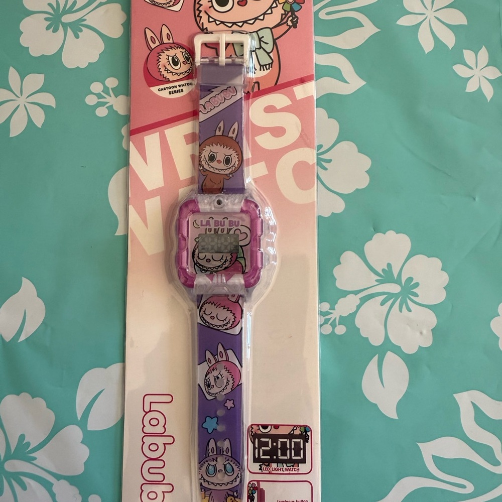 Labubu Kids Cartoon Watch - Purple